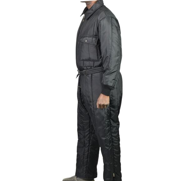 Vintage Walls Blizzard Pruf SnowSuit Black Jumpsuit Coveralls Snow Ski XL Mens - Picture 3 of 16